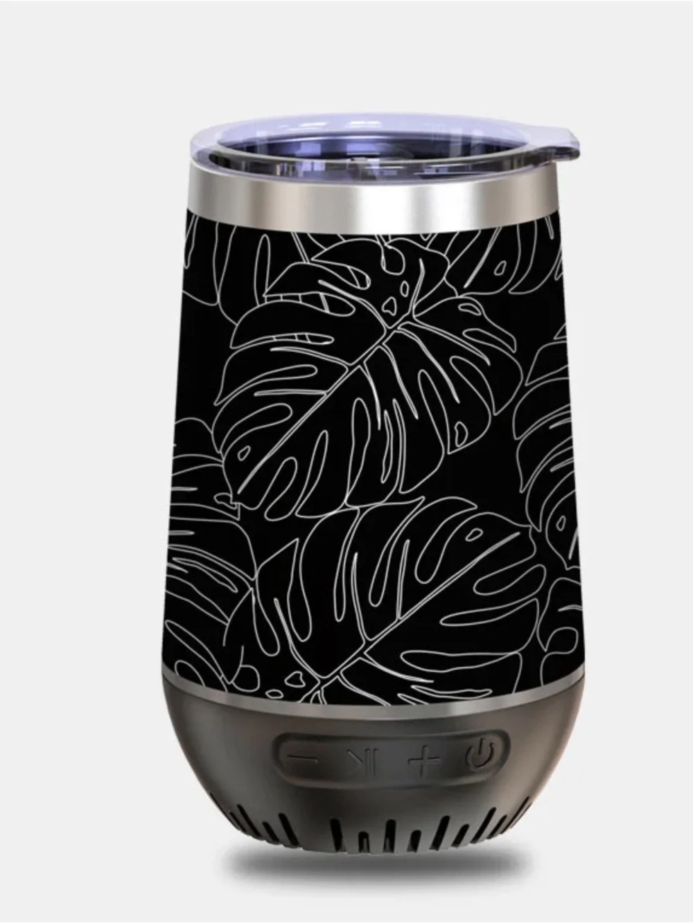 Mobe Kahala 12 Oz Wine Tumbler Audio Drinkware Vacation Beach Speaker Tropical